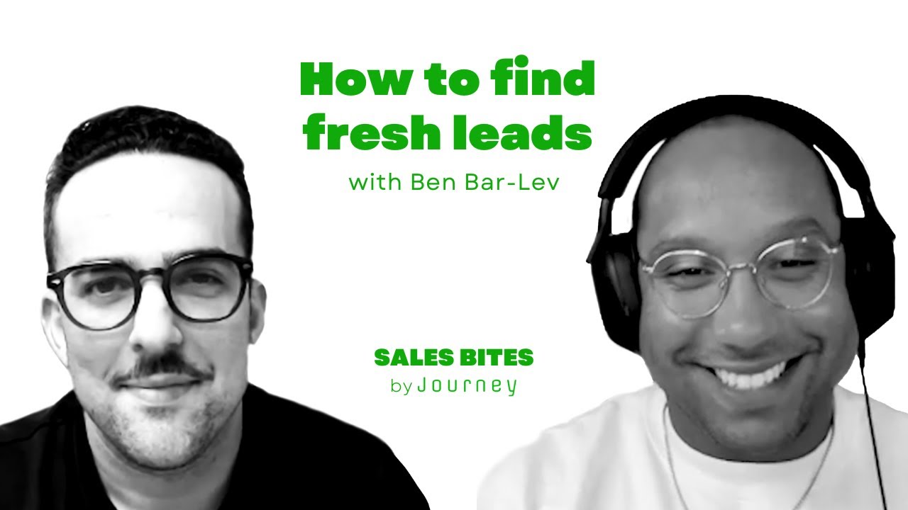 Ben Bar-Lev shares freight lead generation strategies and how to find fresh prospects on The Journey Podcast Episode 17