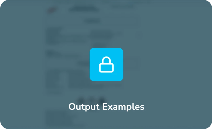 Output Examples