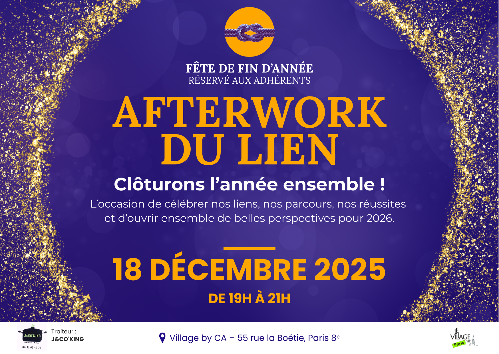 Afterwork du Lien - Fête de fin d’année (Réservé à nos adhérent·e·s et à nos mécènes)