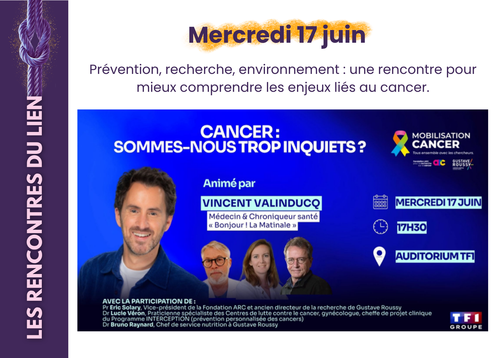 Mobilisation Cancer : comprendre pour mieux prévenir