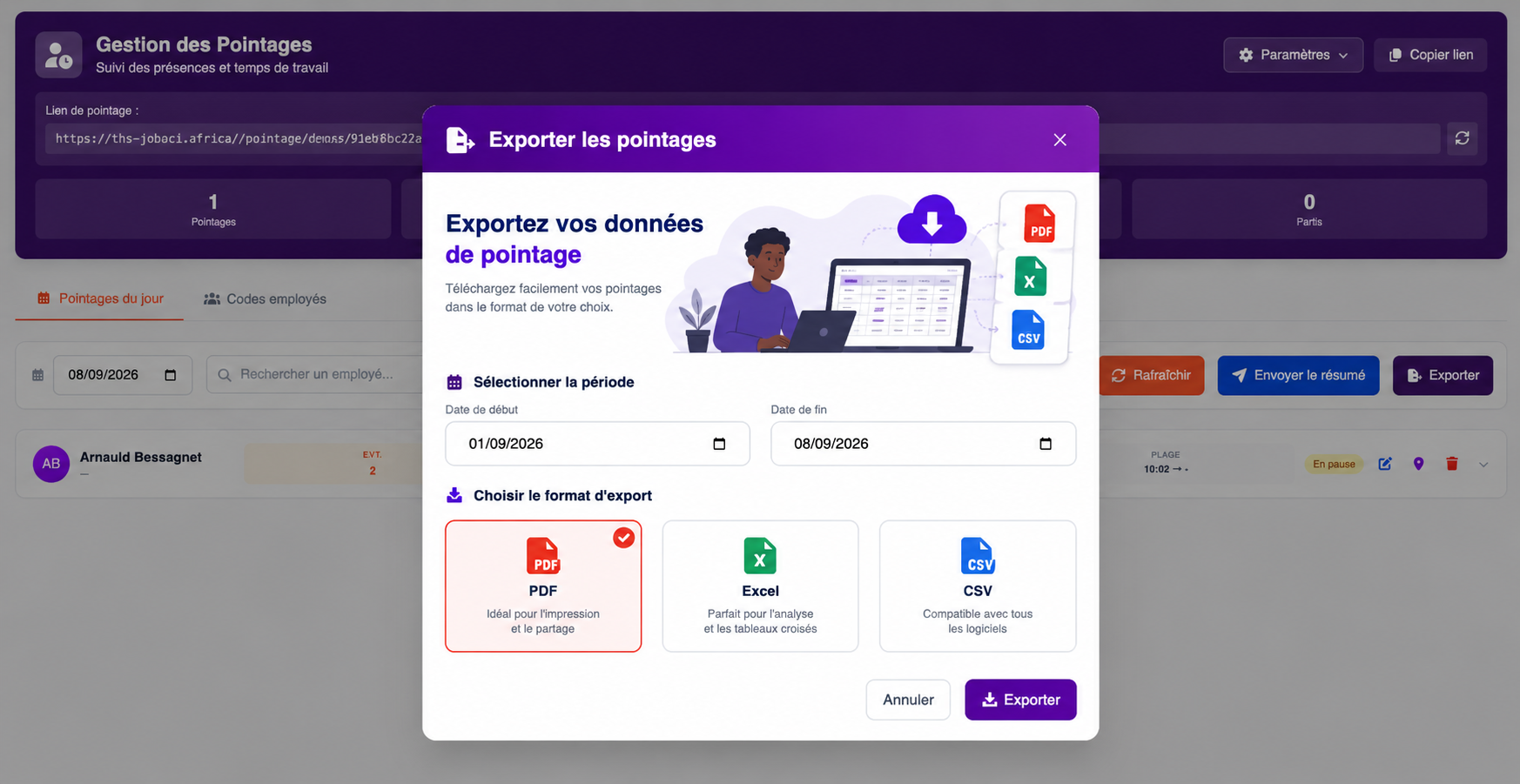 Exploitation des données pour la paie