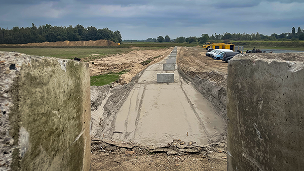Fundamenten voor de transportband