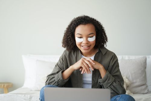 Young Boy sitting on Sofa during EMDR session.