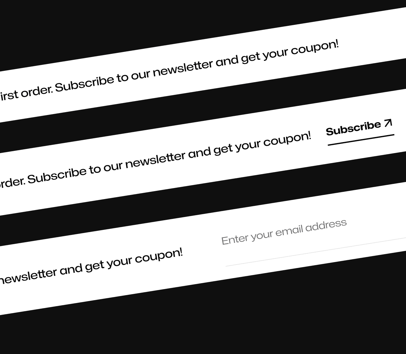 Illustrator X - 3 Notification Bars Included - Darkmode Portfolio Webflow Template