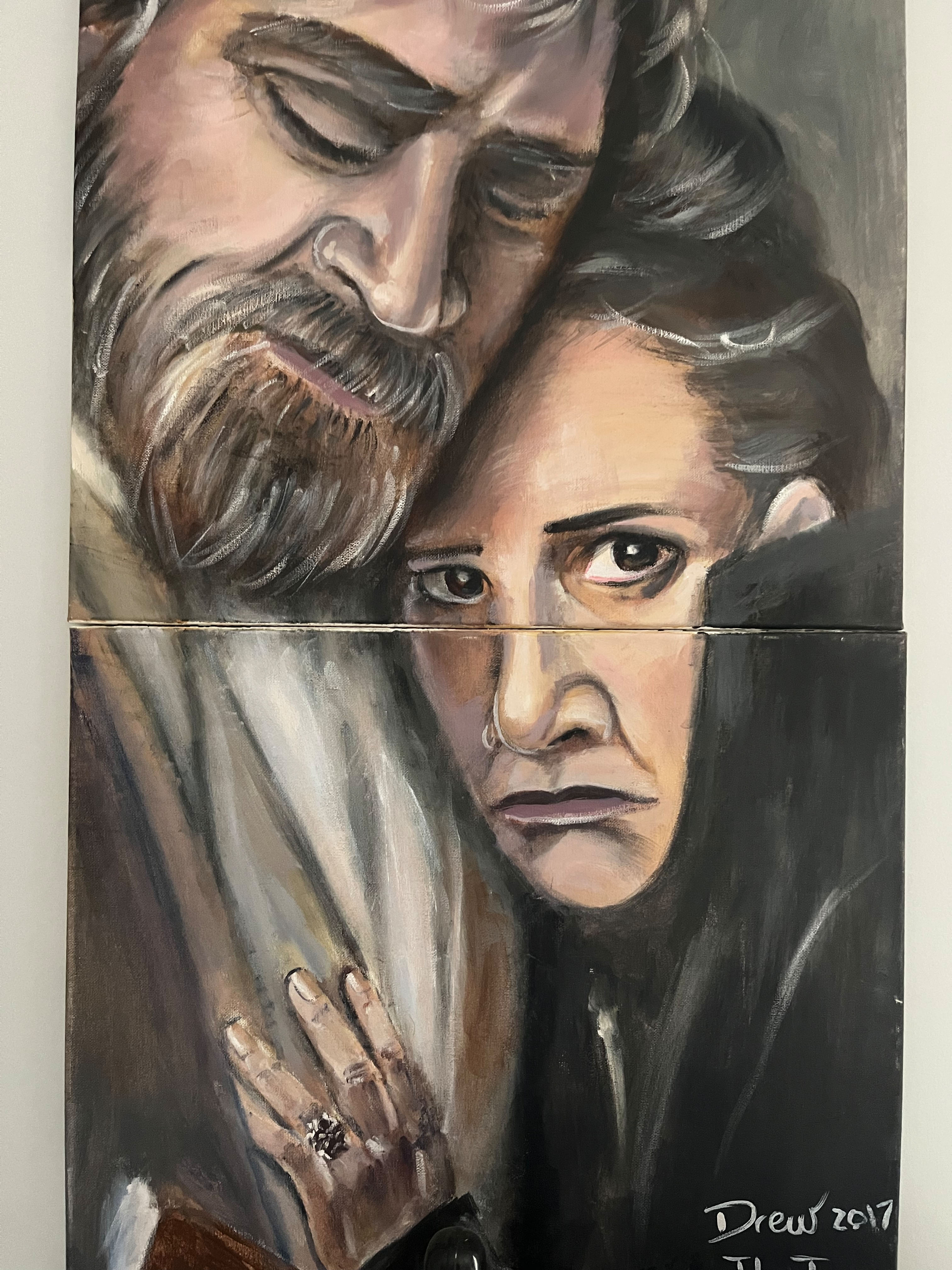 Luke and Leia from the Last Jedi
Artwork by Drew Norman
