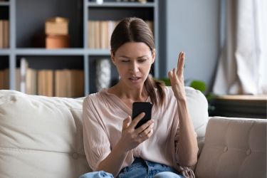 Frustrated woman