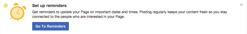 set reminders on facebook