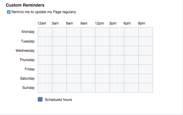 set custom reminders on facebook