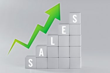 Sales chart growing