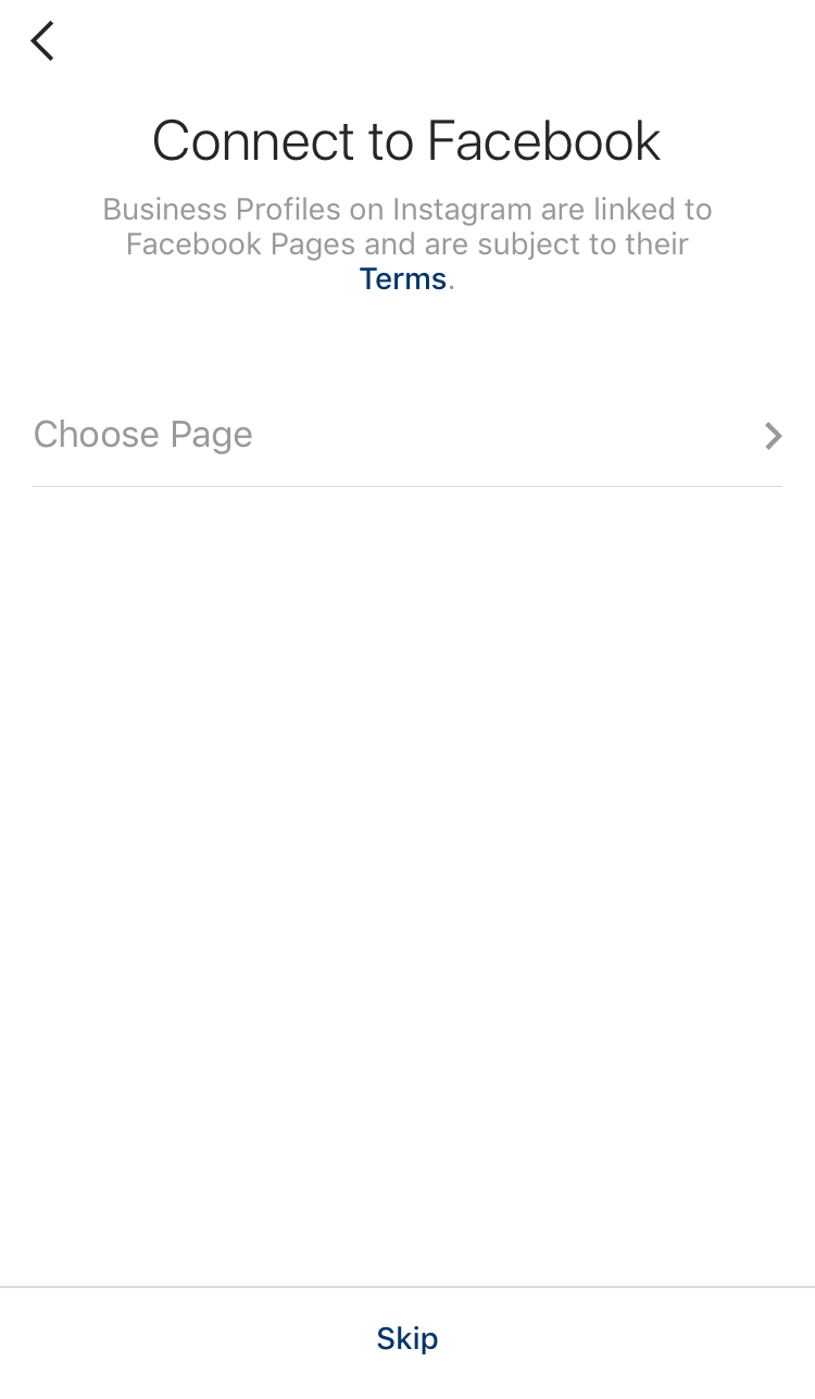 Connect Instagram Business Profile to Facebook
