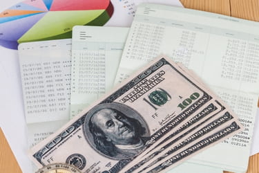 Saving Account books and money