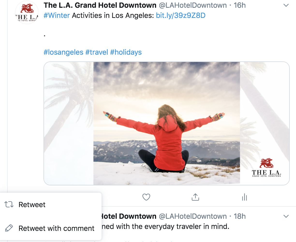 box on twitter showing whether you want to retweet or not