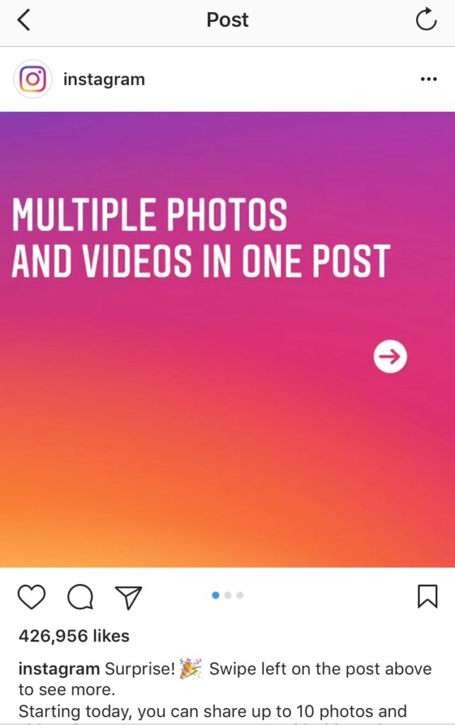 multiple photos and videos on instagram