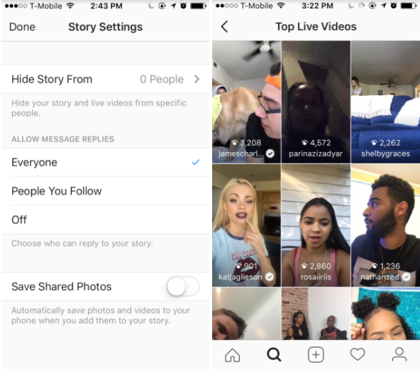 making a live video on snapchat