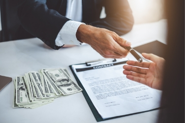 Debt financing means taking out a loan or line of credit