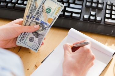 Person establishing a budget