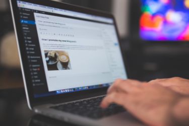 Person posting a Blog