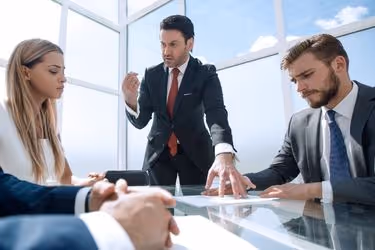 Manager discussing a conflict between two employees