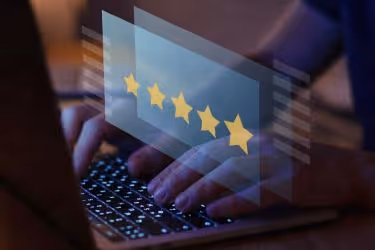 Reputation Management - Person monitoring reviews