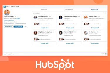 HubSpot software screen