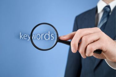 Keywords and a magnifier