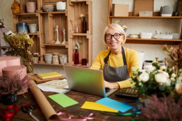 Woman and her business as a sole proprietorship