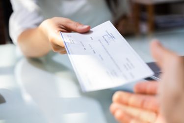 Payroll - Giving a check to employee
