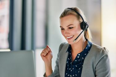 Woman doing sales