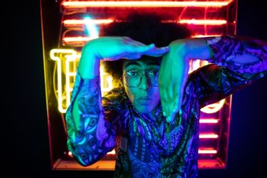 Person filming a tiktok video