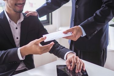 Boss giving a bonus