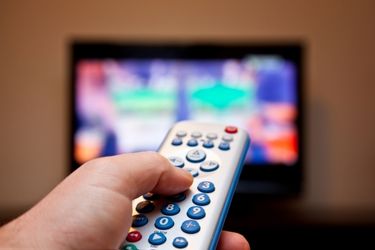 TV control and a TV ad
