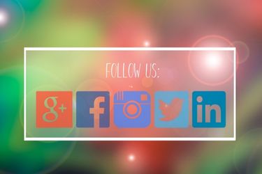 Follow Us and Social media icons