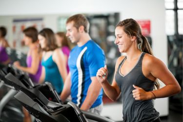 People at the gym