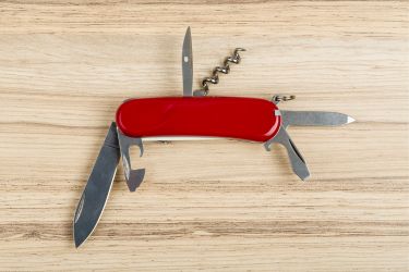 Multipurpose Red Pocket Knife