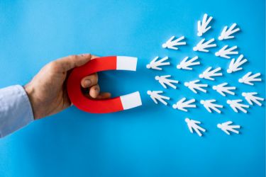 Lead - Magnet attracting people