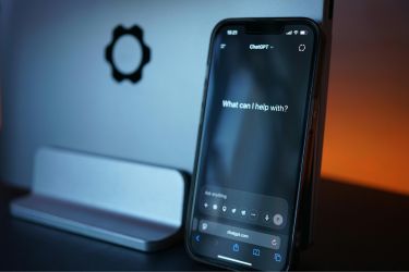 ChatGPT screen in a phone