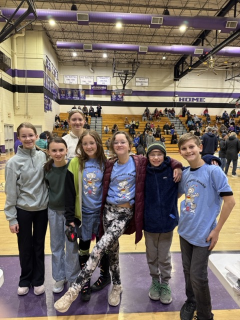 AcademyACL Hawks robotics team celebrating together