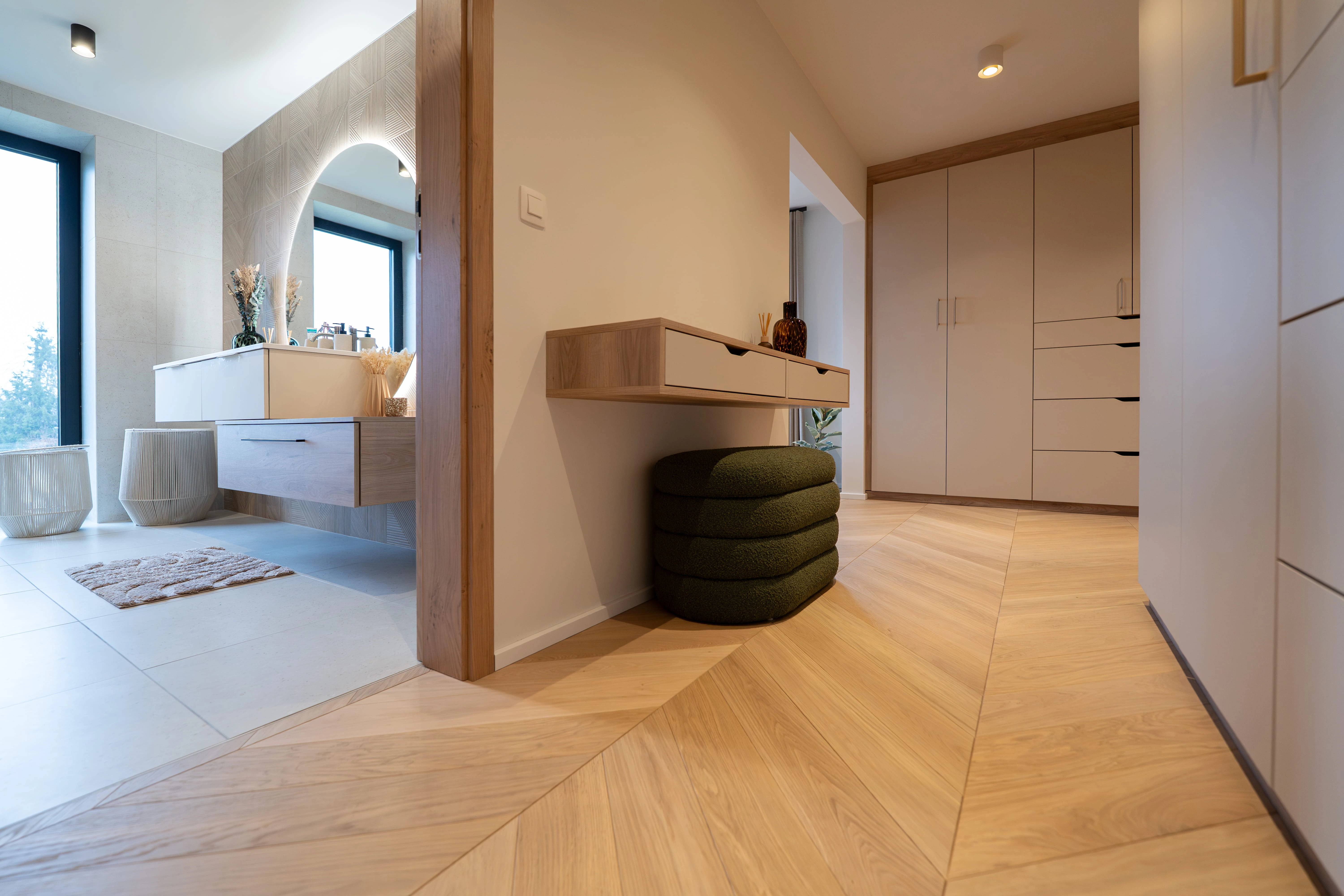 Pose de parquet point de Hongrie