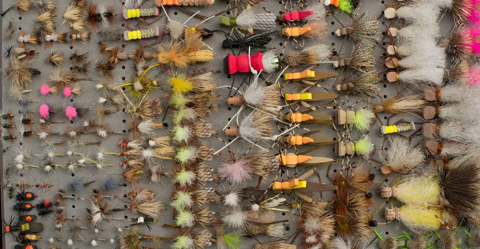 Box of western dry flies.