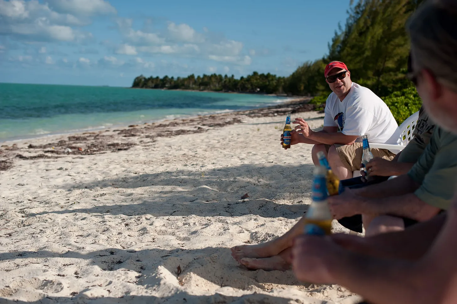 Jeff Galbraith on the beach in South Andros, the longtime publisher, editor and writer from Bellingham, Washington, and the principal behind The Flyfish Journal, The Ski Journal and The Snowboarder’s Journal.