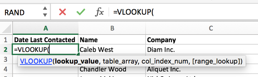 vlookup for media lists