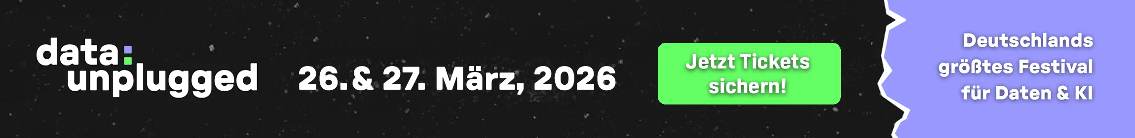 data:unpglugged - jetzt Tickets sichern für Deutschlands größtets Festival für Daten & KI 