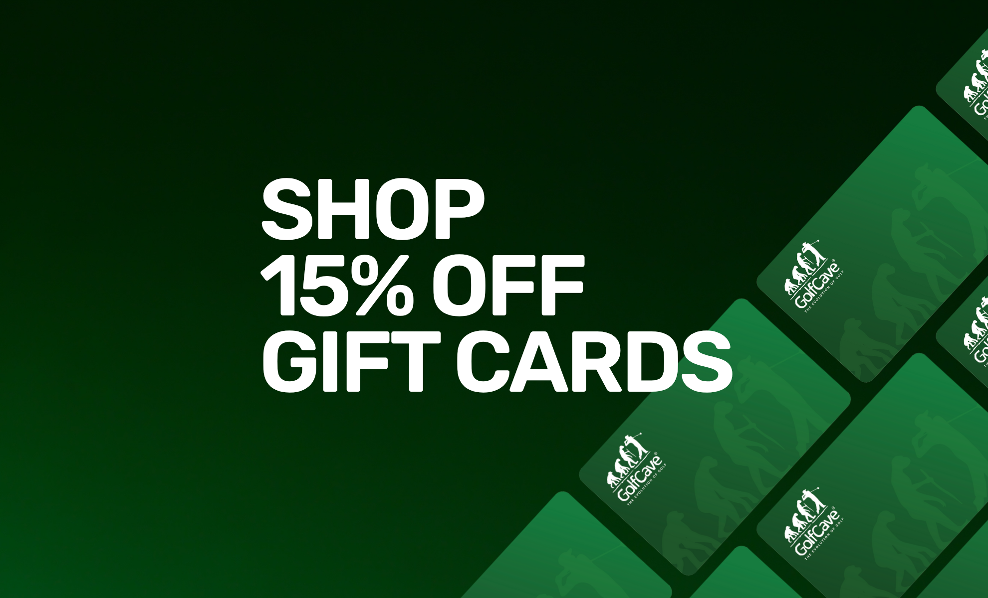 Two men playing golf at the GolfCave. One man is over the ball about to hit while the other watches