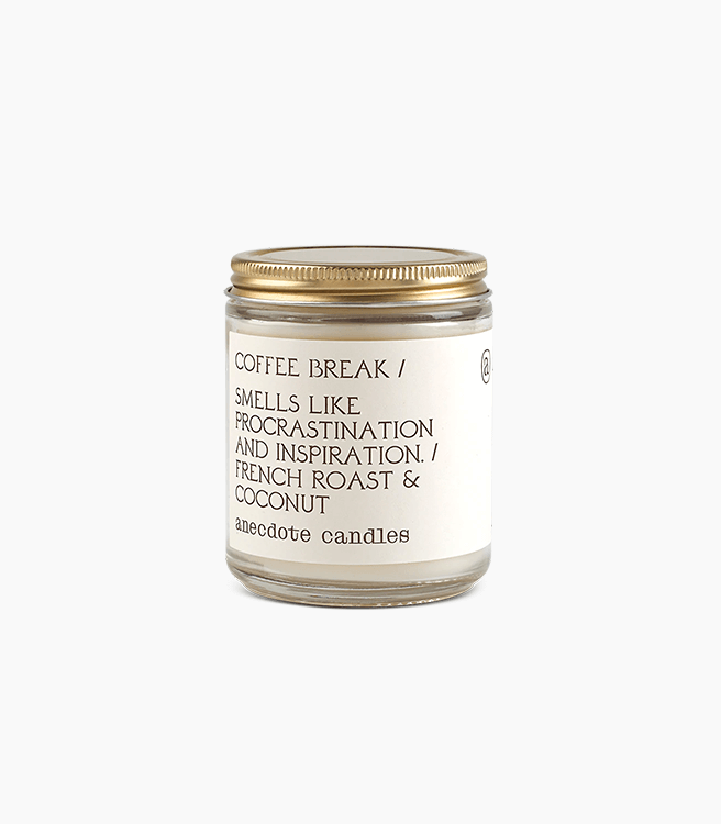 Anecdote Candles	Coffee Break (French Roast & Coconut) Glass Jar Candle