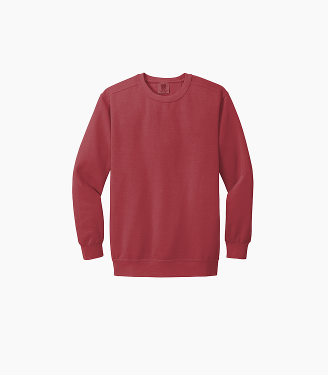 Comfort Colors Ring Spun Crewneck Sweatshirt - Crimson