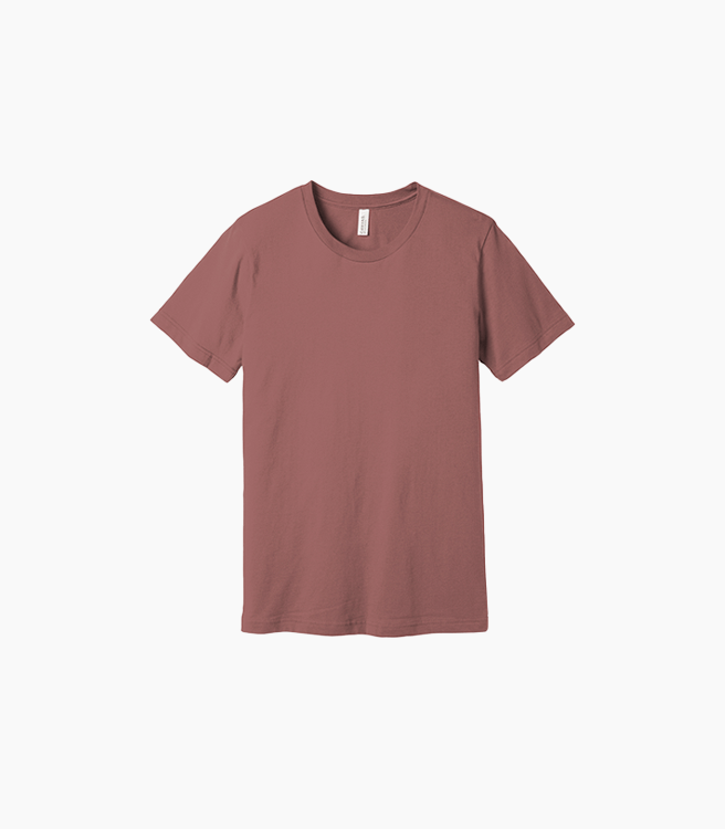 Bella + Canvas Unisex Jersey Short Sleeve Tee - Mauve