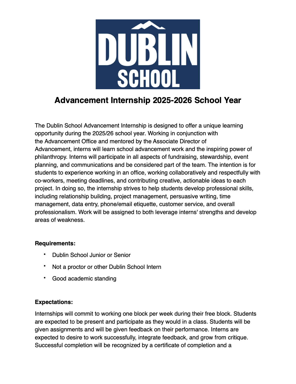 First page of the Indian Springs Day of Giving toolkit
