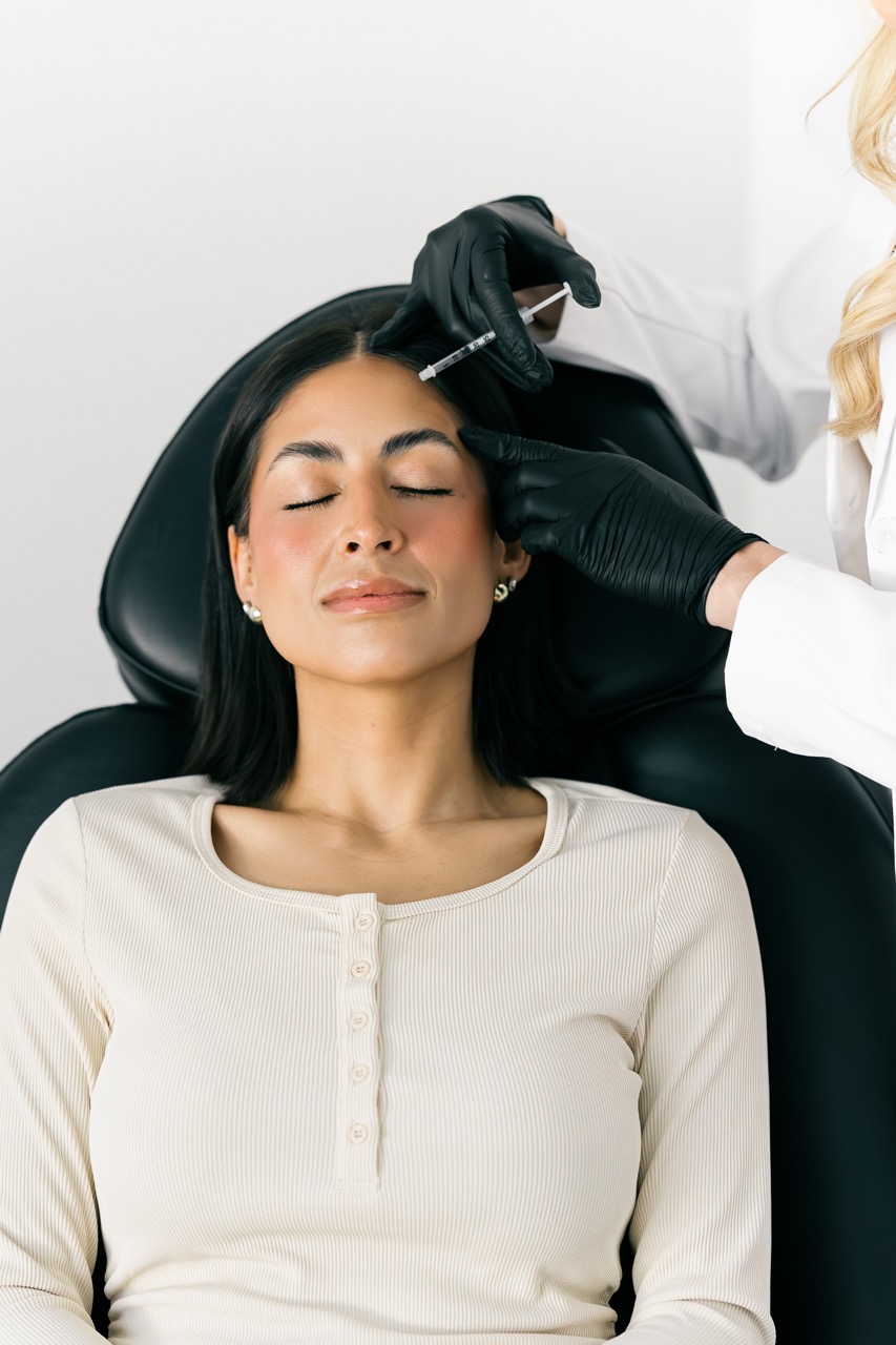 Glow On Women's Face After Botox Treatment