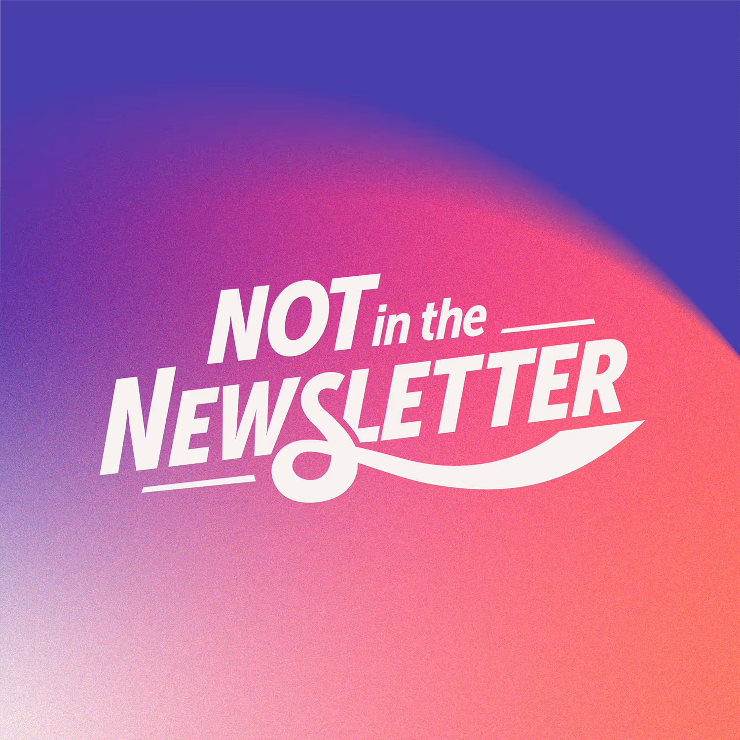 not in the newsletter podcast cover