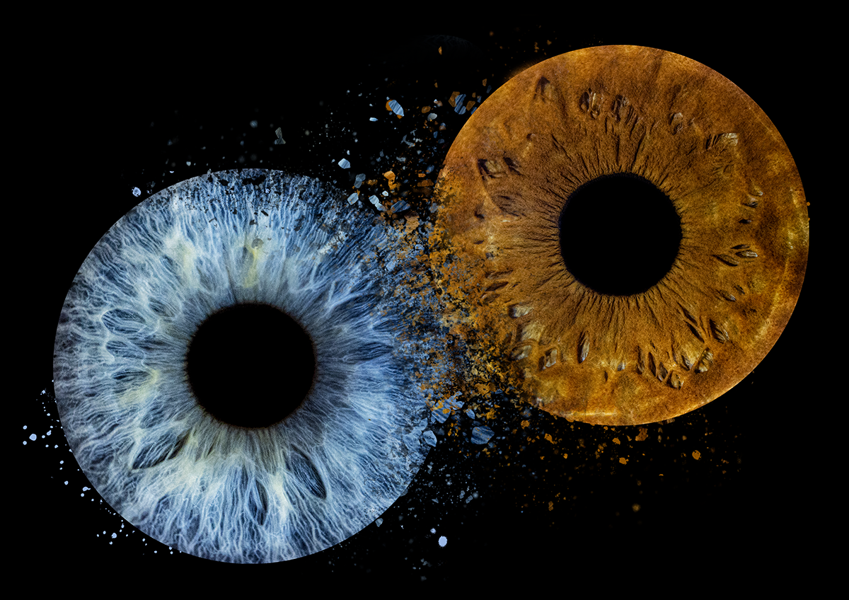 Couple explosion iris style